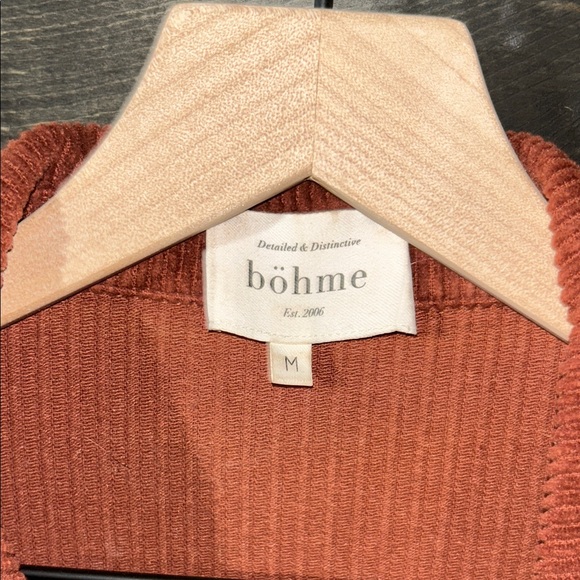 Rust Corduroy Button-Up Jacket - Picture 2 of 8